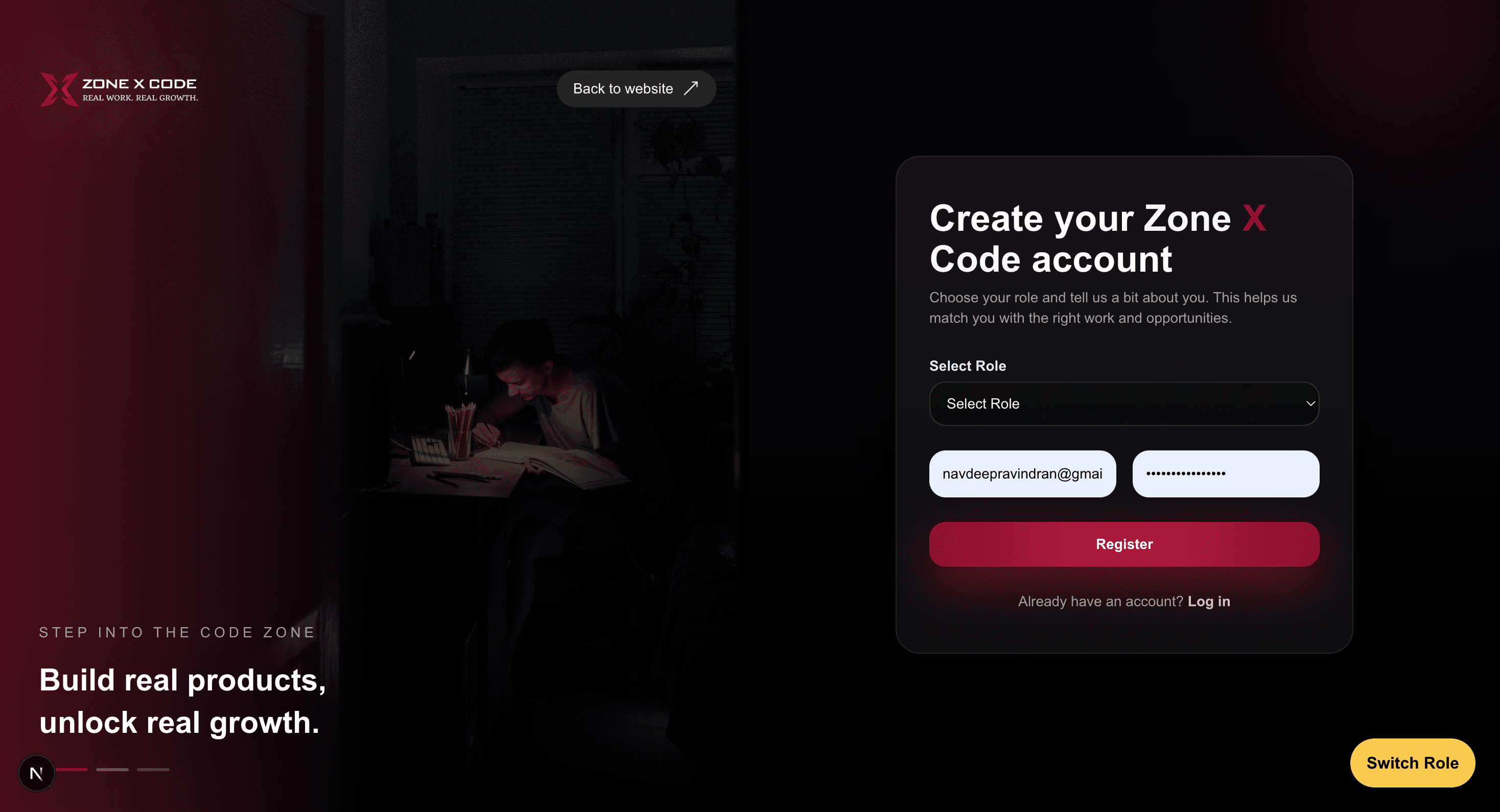 ZoneXcode dashboard preview